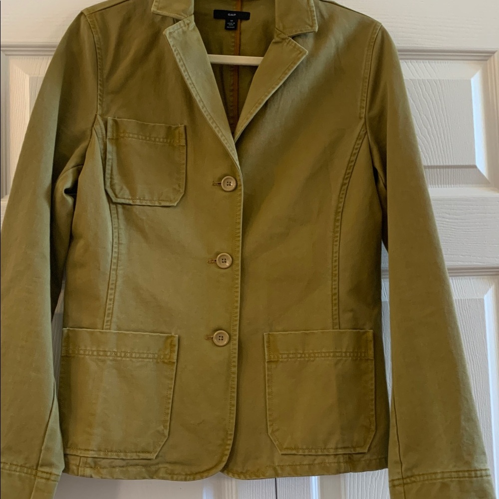 GAP Y2K Khaki Women's Blazer - Picture 4 of 10
